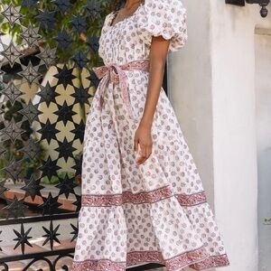 CLEOBELLA Elisa Midi Dress in Belize Blossom | NWT | Size Large